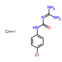 1-(4-chlorophenyl)-3-(diaminomethylidene)urea,hydrochloride结构式