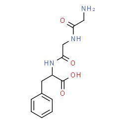 N-(N-glycylglycyl)-3-phenyl-DL-alanine Structure