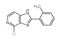 4-Chloro-2-(2-methylphenyl)-imidazo(4,5-c)pyridine结构式