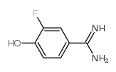 Benzenecarboximidamide, 3-fluoro-4-hydroxy- (9CI) Structure