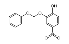 4-nitro-2-(phenoxymethoxy)phenol结构式