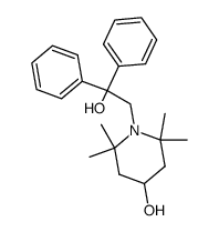 1-(2-Hydroxy-2,2-diphenylethylethyl)-2,2,6,6-tetramethyl-4-piperidol结构式