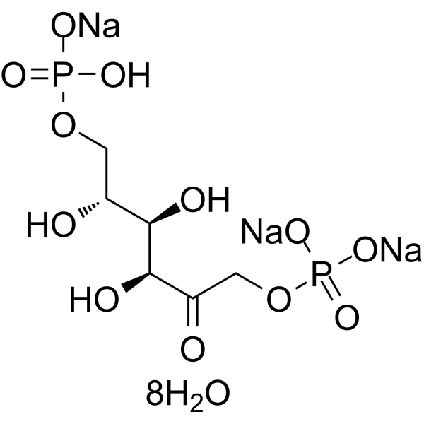 D-Fructose-1,6-diphosphate trisodium salt octahydrate Structure