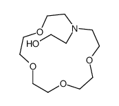 2-(1,4,7,10-tetraoxa-13-azacyclopentadec-13-yl)ethanol结构式