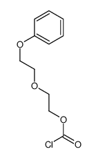 2-(2-phenoxyethoxy)ethyl carbonochloridate结构式