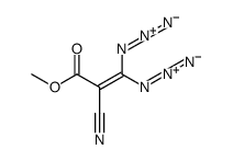 methyl 3,3-diazido-2-cyanoprop-2-enoate结构式