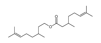 3,7-dimethyl-6-octenyl 3,7-dimethyloct-6-enoate结构式