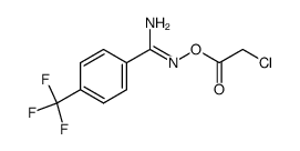 (Z)-N'-(2-chloroacetoxy)-4-(trifluoromethyl)benzimidamide结构式