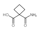 1-氨甲酰基-环丁基甲酸结构式