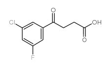 4-(3-氯-5-氟苯基)-4-氧丁酸结构式