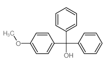 (4-甲氧基苯基)二苯基甲醇结构式