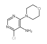 4-CHLORO-6-MORPHOLIN-4-YL-PYRIMIDIN-5-YLAMINE structure