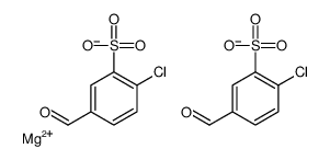 magnesium bis[2-chloro-5-formylbenzenesulphonate]结构式