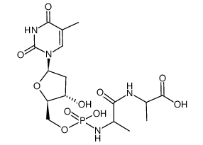 deoxythymidylyl-(5'-->N)-DL-alanyl-DL-alanine Structure