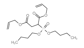 diprop-2-enyl 2-dibutoxyphosphorylbutanedioate结构式