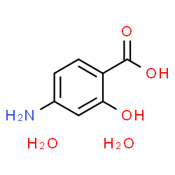 Salicylic acid,4-amino-,dihydrate (5CI) Structure