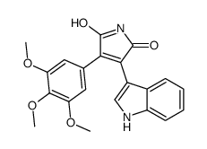 3-(1H-indol-3-yl)-4-(3,4,5-trimethoxyphenyl)pyrrole-2,5-dione Structure