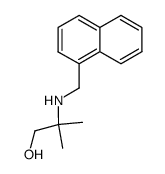 2-methyl-2-((naphthalen-1-ylmethyl)amino)propan-1-ol结构式