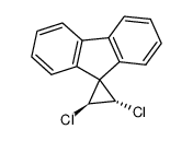 trans-2,3-dichlorospiro(cyclopropane-1,9'-(9H)fluorene)结构式