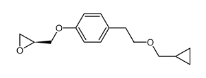 (S)-2-[4-(2-cyclopropylmethoxy ethyl)phenoxymethyl]oxirane Structure
