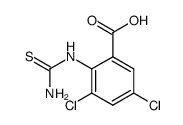 3,5-dichloro-2-thioureidobenzoic acid Structure