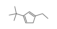 3-tert-butyl-1-ethylcyclopenta-1,3-diene结构式