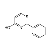 6-methyl-2-pyridin-2-yl-2,3-dihydro-1,3-thiazin-4-one结构式