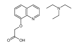 N,N-diethylethanamine,2-quinolin-8-yloxyacetic acid Structure