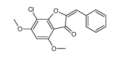2-benzylidene-7-chloro-4,6-dimethoxy-1-benzofuran-3-one Structure