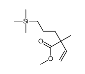 methyl 2-ethenyl-2-methyl-5-trimethylsilylpentanoate结构式