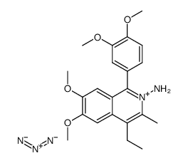 2-amino-1-(3,4-dimethoxyphenyl)-6,7-dimethoxy-4-ethyl-3-methylisoquinolinium azide Structure