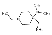 4-(Aminomethyl)-1-ethyl-N,N-dimethylpiperidin-4-amine Structure