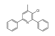 3-chloro-4-methyl-2,6-diphenylpyridine Structure