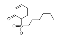 6-hexylsulfonylcyclohex-2-en-1-one结构式