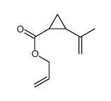 prop-2-enyl 2-prop-1-en-2-ylcyclopropane-1-carboxylate结构式