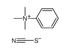 trimethyl(phenyl)azanium,thiocyanate Structure