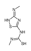1-methyl-3-[3-(methylamino)-1,2,4-thiadiazol-5-yl]thiourea Structure