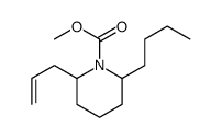 methyl 2-butyl-6-prop-2-enylpiperidine-1-carboxylate结构式
