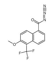 6-methoxy-5-(trifluoromethyl)-1-naphthoyl azide Structure