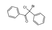 α-bromo-α-chloro-deoxybenzoin结构式