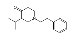 1-(2-phenylethyl)-3-propan-2-ylpiperidin-4-one Structure