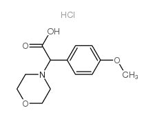 (4-甲氧基苯基)-吗啉-4-乙酸盐酸盐结构式