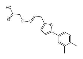 2-[(Z)-2-[5-(3,4-dimethylphenyl)thiophen-2-yl]ethylideneamino]oxyacetic acid Structure
