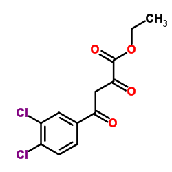 Ethyl 4-(3,4-dichlorophenyl)-2,4-dioxobutanoate结构式