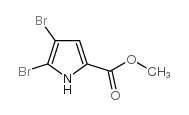 4,5-二溴-1H-吡咯-2-羧酸甲酯结构式