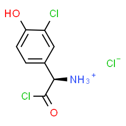 (R)-[2-chloro-1-(3-chloro-4-hydroxyphenyl)-2-oxoethyl]ammonium chloride结构式
