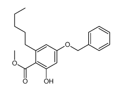 methyl 2-hydroxy-6-pentyl-4-phenylmethoxybenzoate Structure
