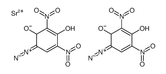 strontium 6-diazo-3-hydroxy-2,4-dinitrocyclohexa-2,4-dienolate Structure