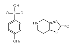 5,6,7,7a-四氢噻吩并[3,2-c]吡啶-2(4H)-酮对甲苯磺酸盐结构式