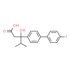 4-Biphenylhydracrylic acid, 4'-fluoro-beta-isopropyl-, (+)-结构式